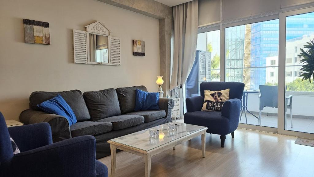 Armonia Central Suite bedroom, 60 sqm one-bedroom apartment near the Cyprus Museum in Nicosia Cyprus
